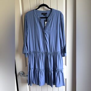 Ladies Layered Ruffle Dress brand Minkas size Large